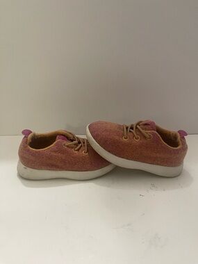 Allbirds Kids Smallbirds Pink Merino Wool Lounger Lace Up Shoes Boys Size T9